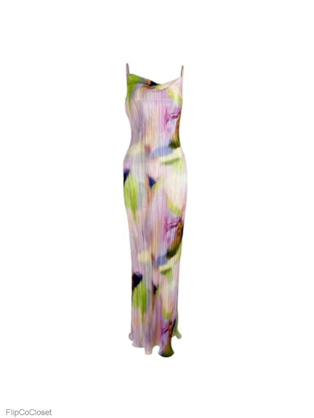 Women's Sleeveless Cowl Neck Maxi Dress Pleated Backless